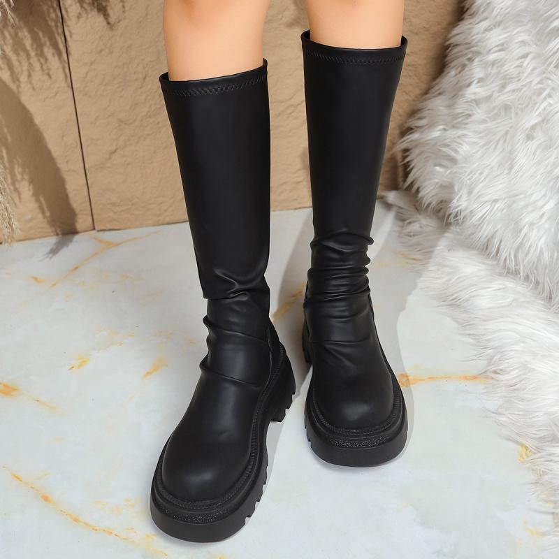 Waders - Sexy Black Thick Bottom Knee High