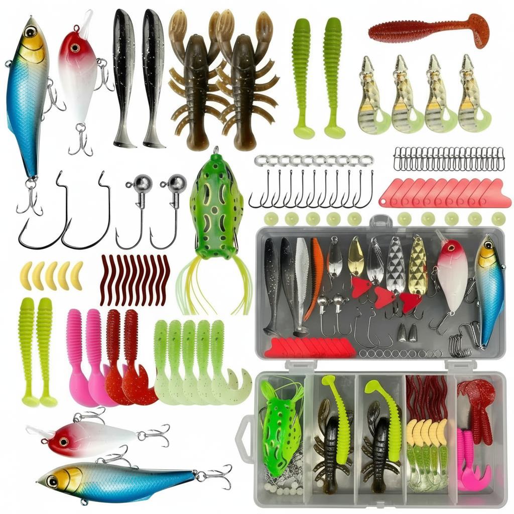 Fishing Equipment Bait - 133Pcs Premium Fishing Lures Tackle Box