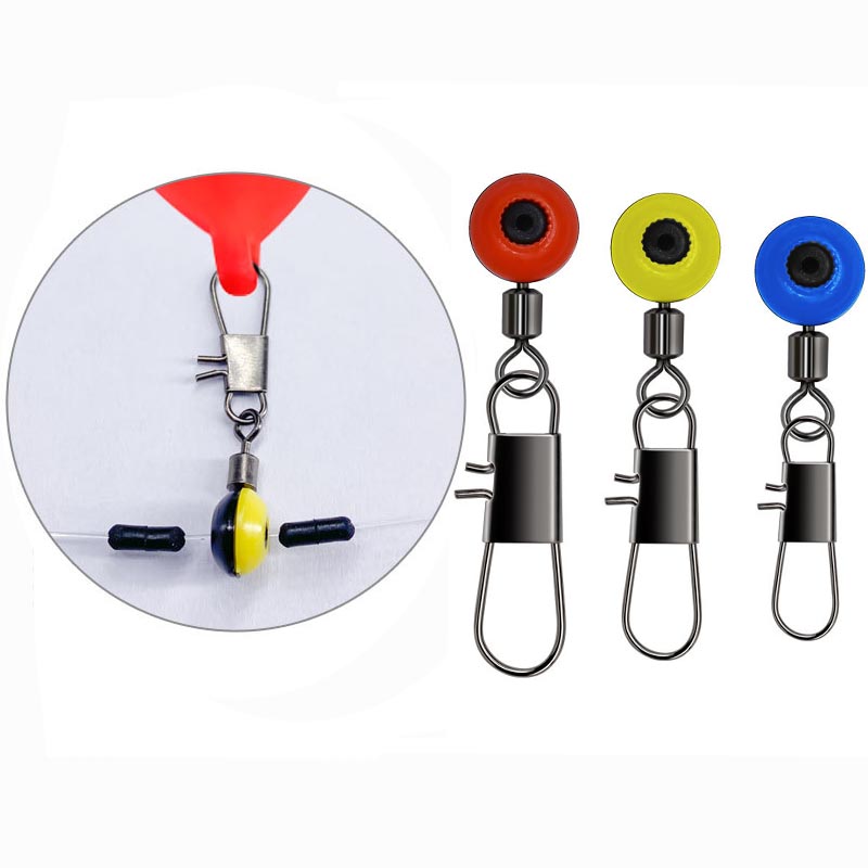 Fishing Swivel Connector - 50pcs/Lot Fishing Float Bobber Stops Space