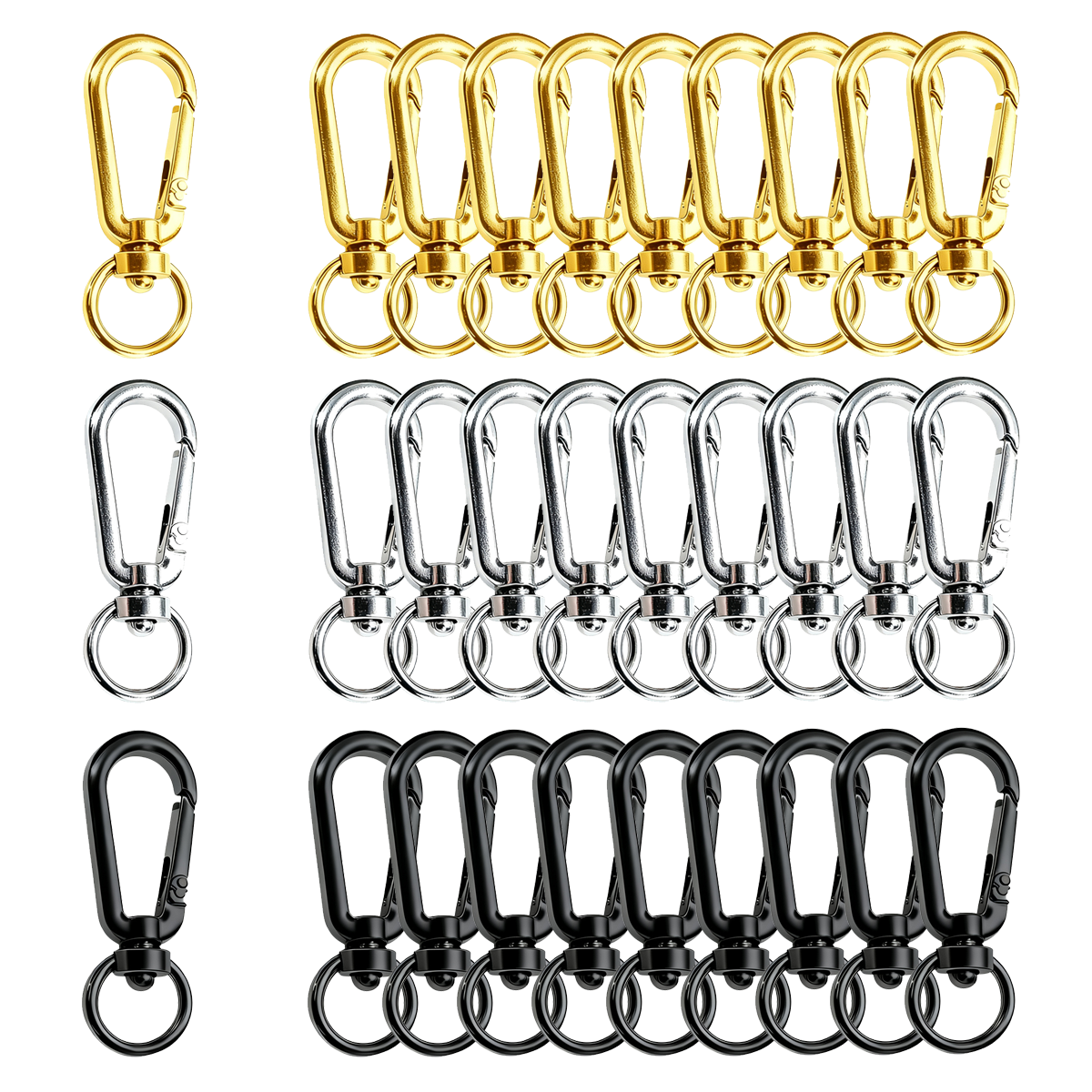 9/18/36 Pcs Open Swivel Clips  - Fishing Swivel Connector ulasan dan harga