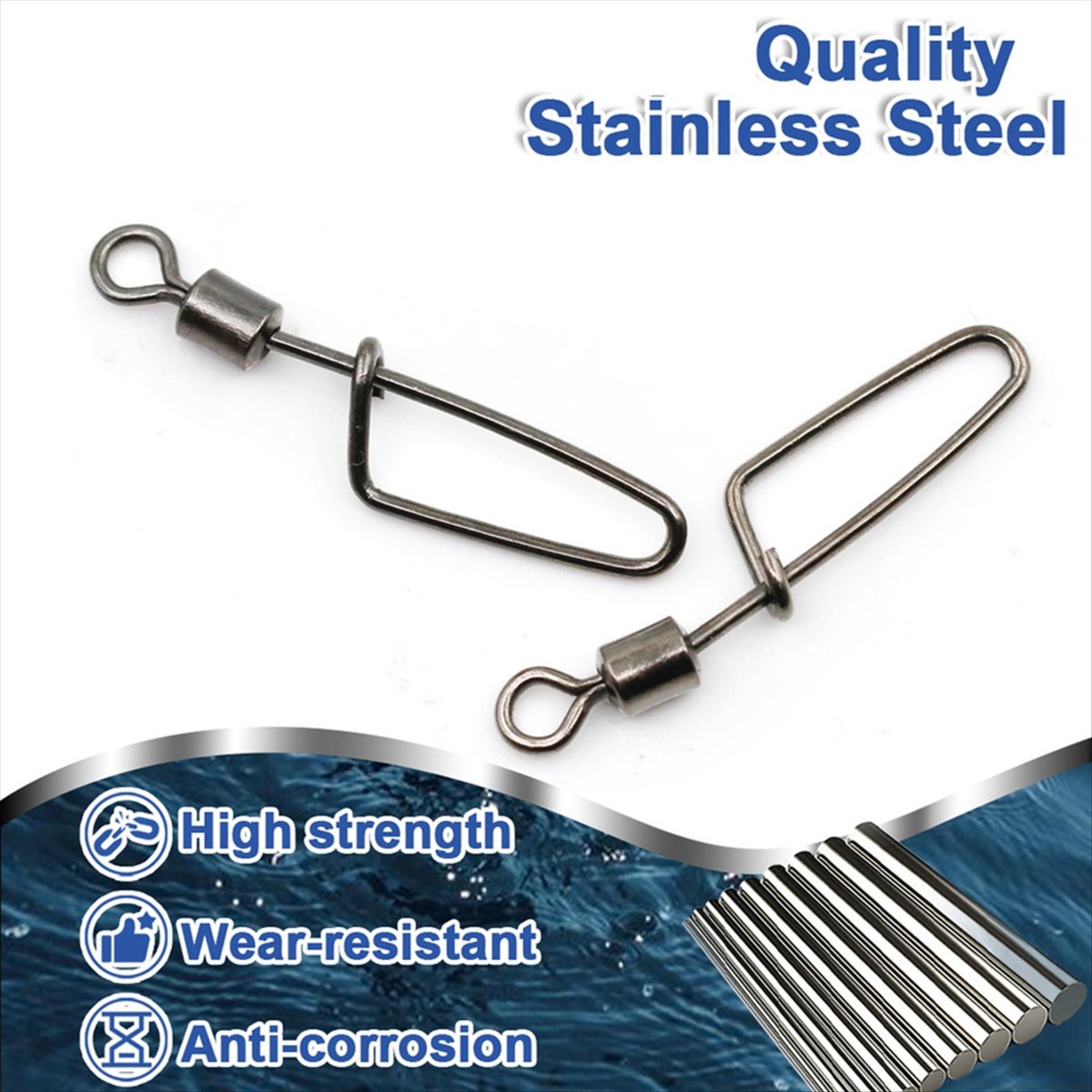 T34C Rolling Swivel Coastlock  - Fishing Swivel Connector ulasan dan harga