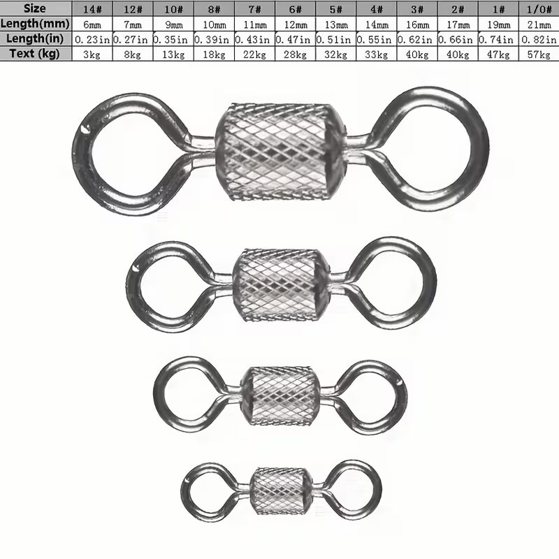 100PCS Fishing Swivels Ball Be - Fishing Swivel Connector ulasan dan harga