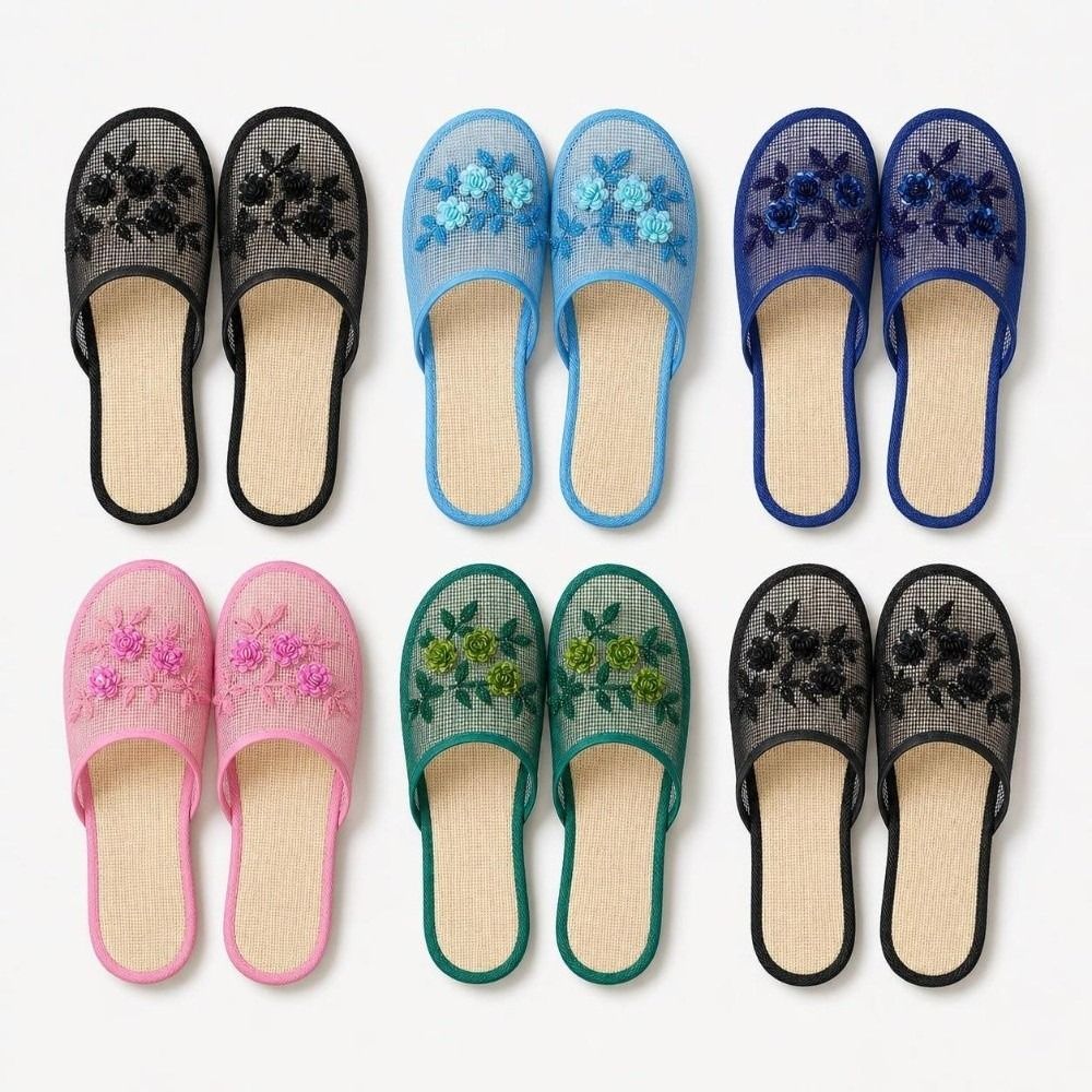 Casual Flower Embroidery Mesh  - Waders ulasan dan harga