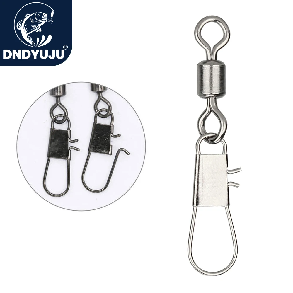 DNDYUJU 50pcs Fishing Connecto - Fishing Swivel Connector ulasan dan harga
