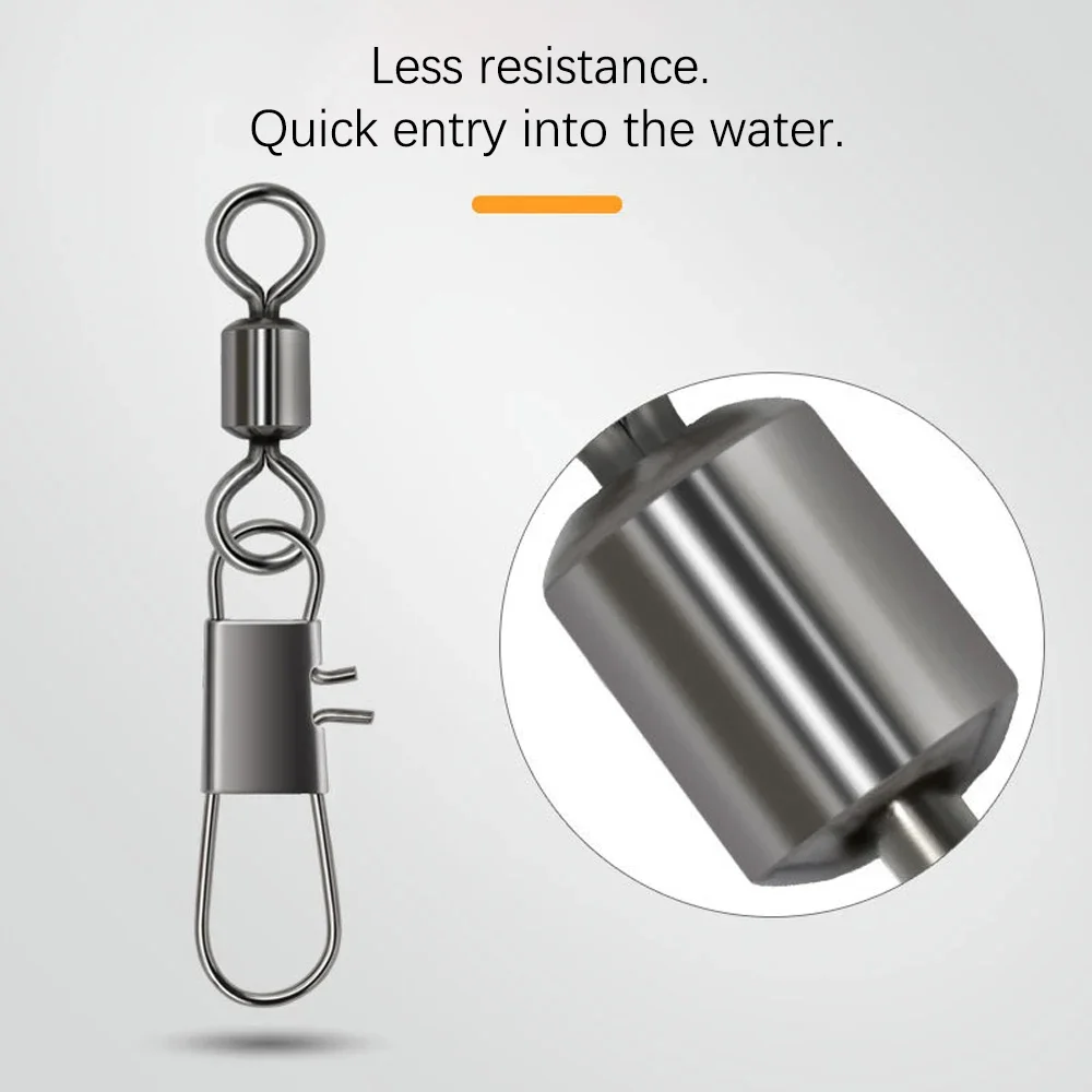 DNDYUJU 50pcs Fishing Connecto - Fishing Swivel Connector ulasan dan harga