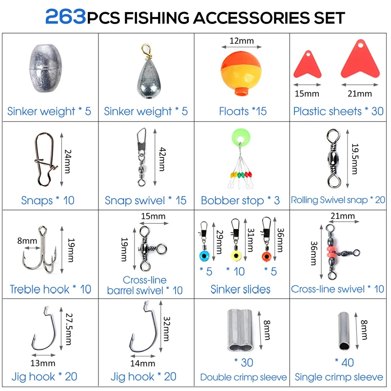 263pcs Outdoor Fishing Accesso - Fishing Pliers ulasan dan harga