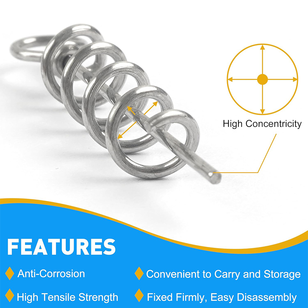 50Pcs Spring Twist Lock Fishin - Fishing Equipment Used ulasan dan harga