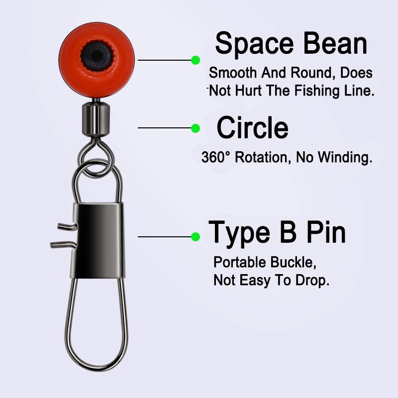 50pcs/Lot Fishing Float Bobber - Fishing Swivel Connector ulasan dan harga