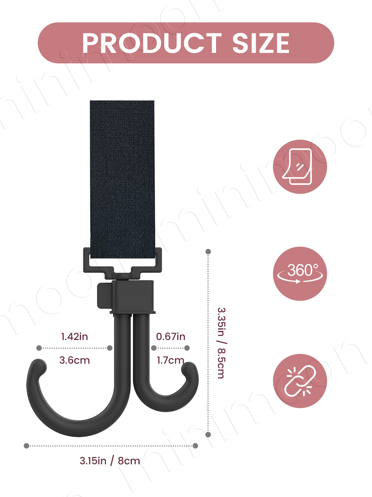 360° Rotatable Baby Stroller H - Fishing Swivel Connector ulasan dan harga
